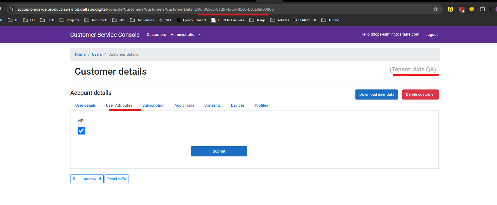 Customer Service Portal